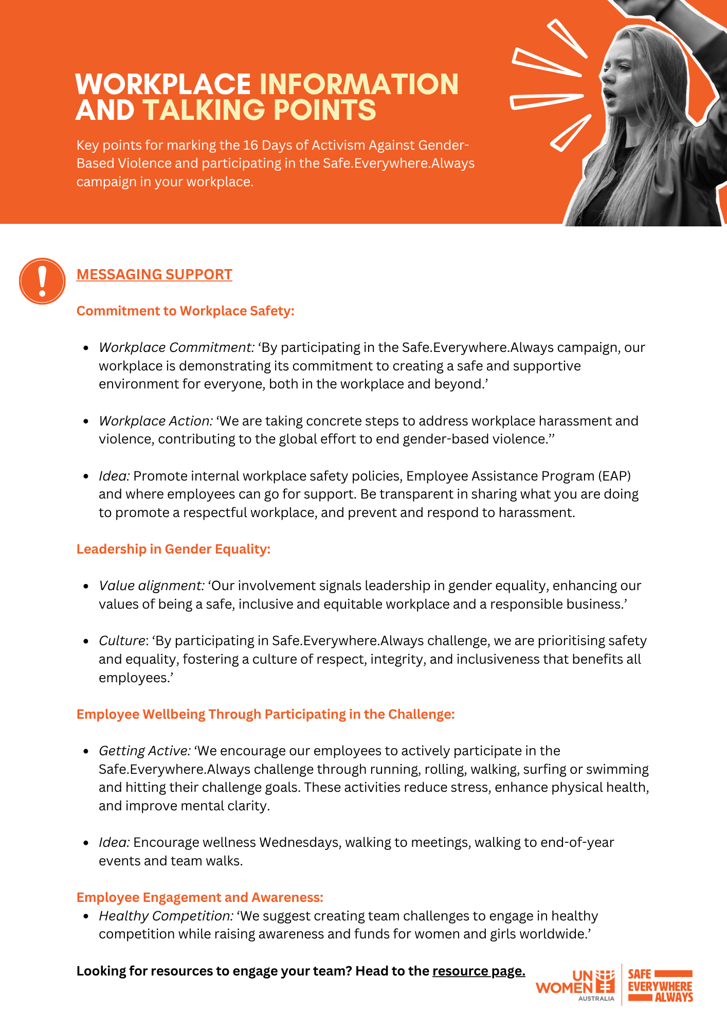2026 Workplace Talking Points and F.A.Q.